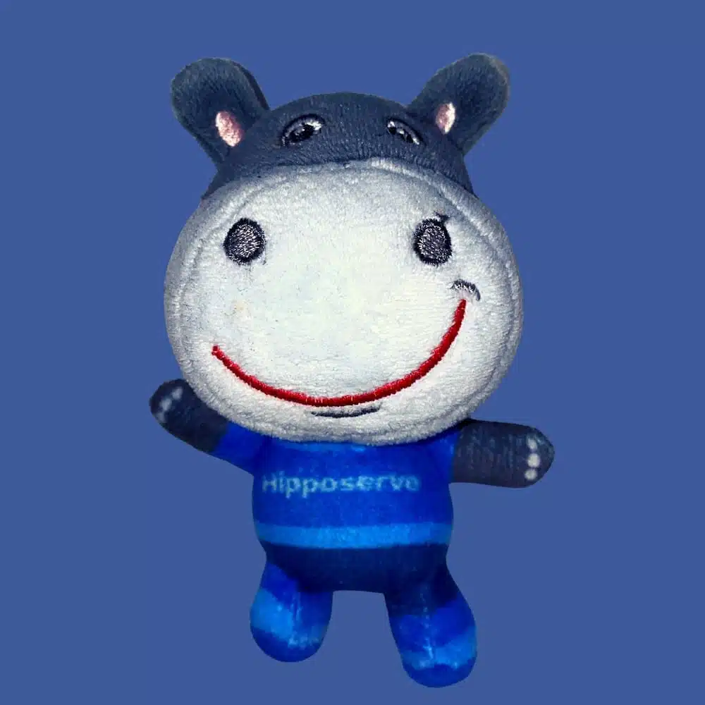 Everyone loves the cuddly Hipposerve Hippo toy. Buy yours today from the Hippo Gift Shop.