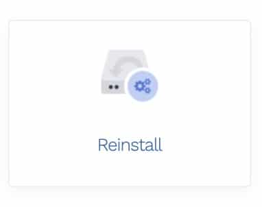 Server Reinstall Button