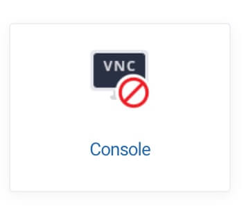 VNC Console Button