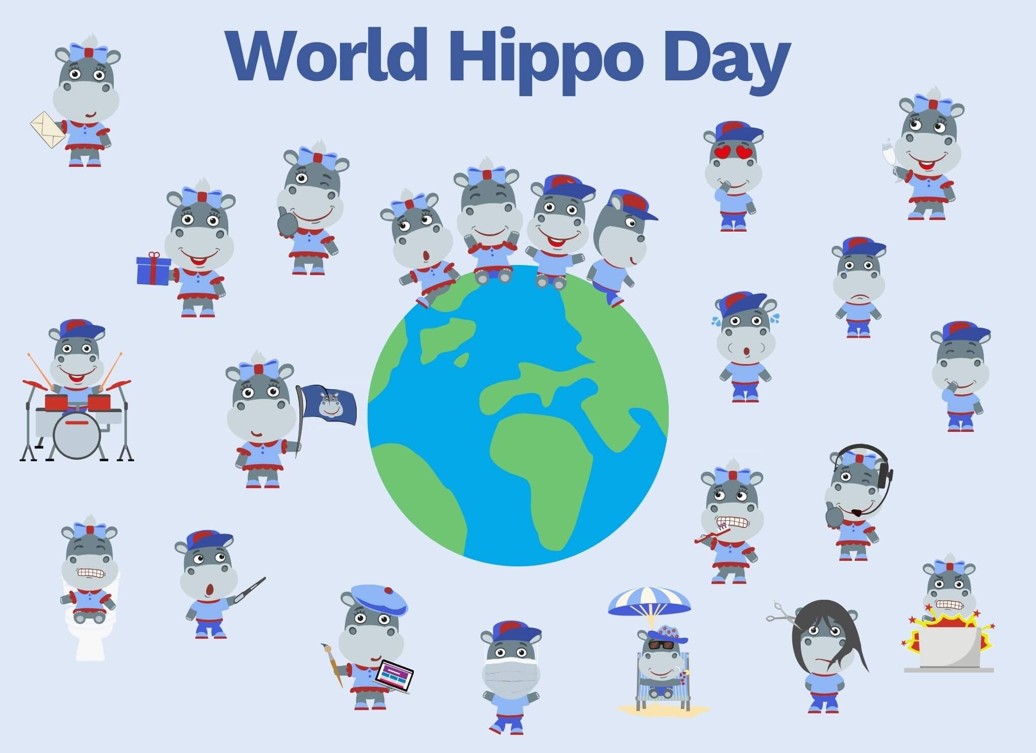 Let's Celebrate World Hippo Day