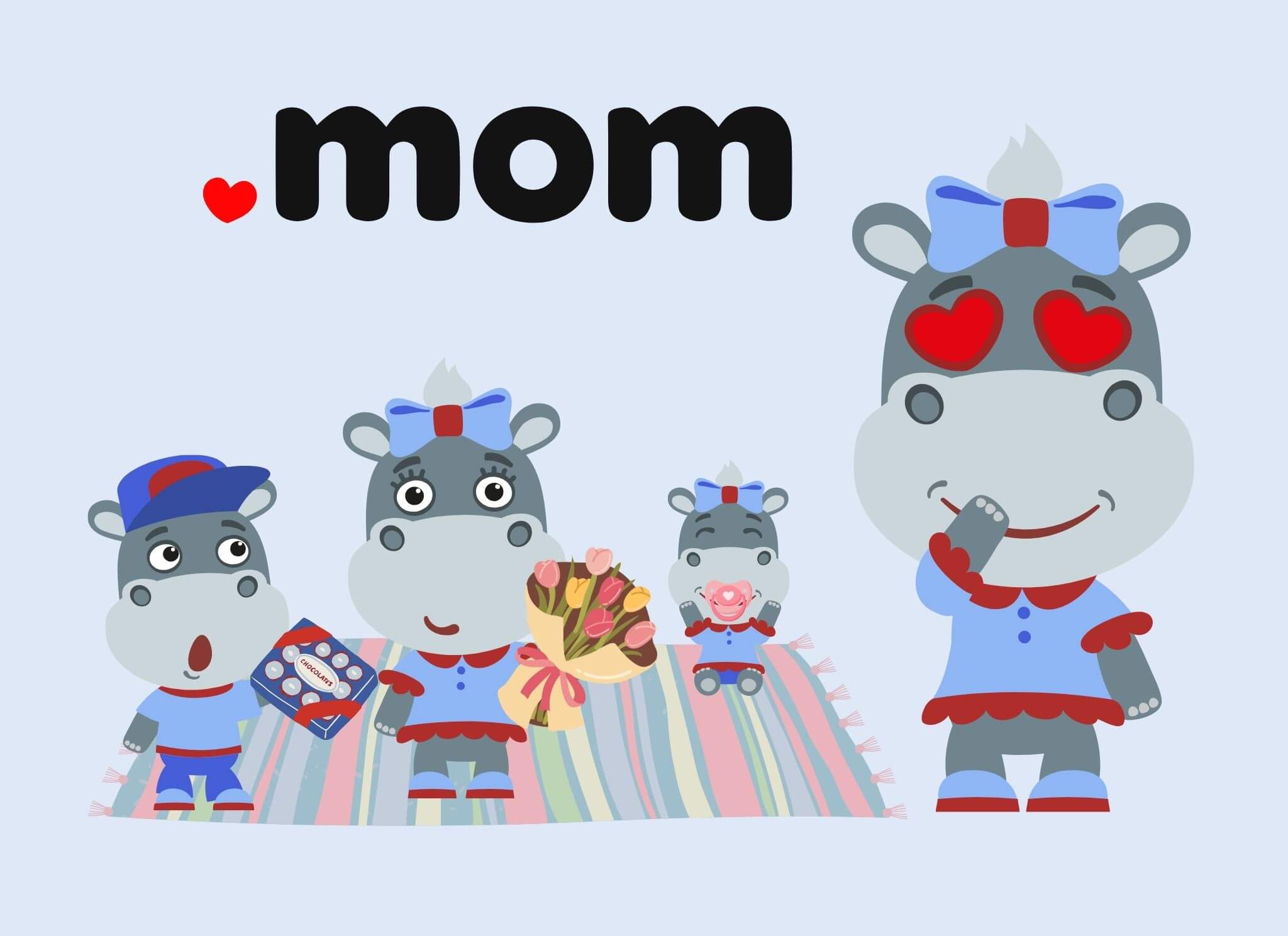 Grab a .mom domain for mothers day, from Hipposerve