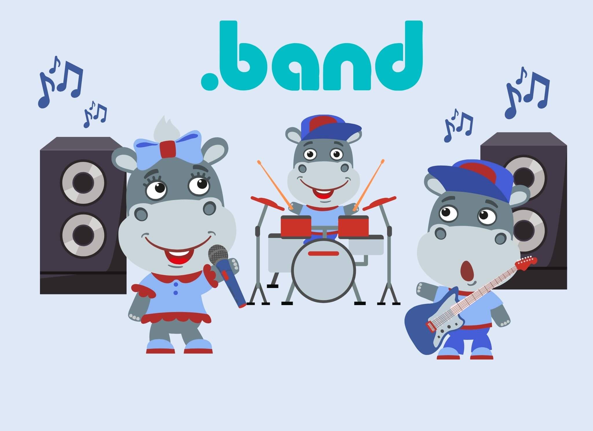 Grab a .band domain from Hipposerve.